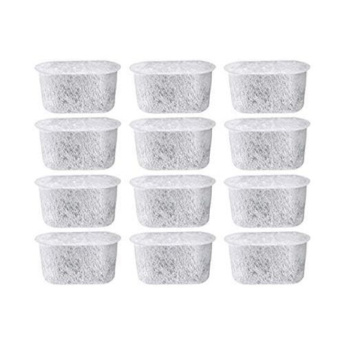  12 NISPIRA Replacement Activated Charcoal Water Filters for Cuisinart Coffee Machines, Compared to Cuisinart DCC-RWF