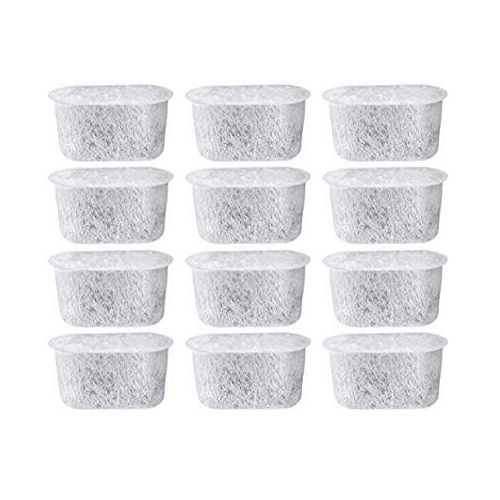  12 NISPIRA Replacement Activated Charcoal Water Filters for Cuisinart Coffee Machines, Compared to Cuisinart DCC-RWF