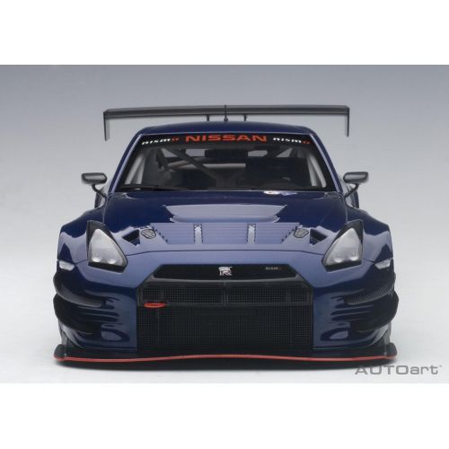  Nissan GT-R Nismo GT3 Aurora Flare Blue Pearl 118 by Autoart 81584