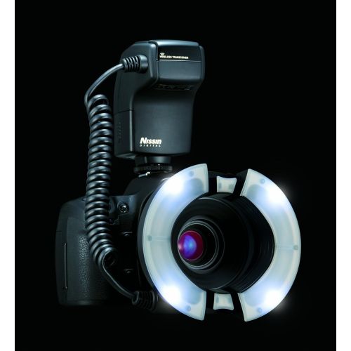  Nissin MF18 for NIKON Macro Ring Flash - TTL Flash with Soft Diffuse Light and Precise Control for Professional Macro Photography, 1/1 to 1/1024 Power, User Friendly Controls