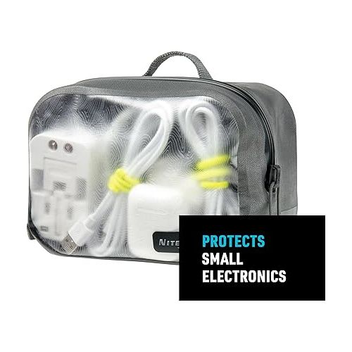  Nite Ize Runoff Waterproof Packing Cube - Waterproof Packing Cube for Travel - Dry Travel Bag with Compression - Charcoal, Small
