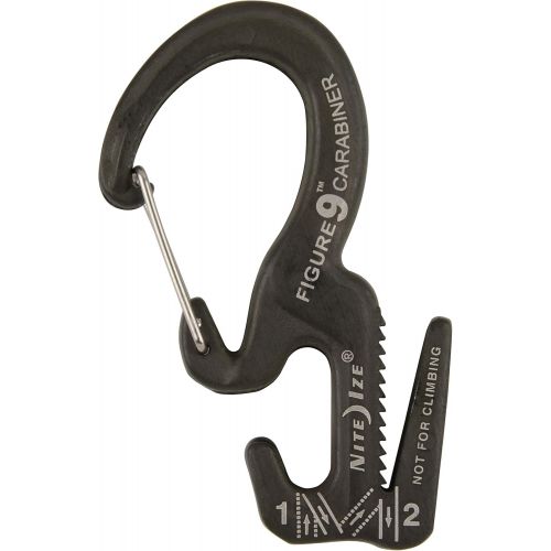  [아마존베스트]Nite Ize Nite IZE Figure 9 Carabiner Rope Tightener, Large Aluminum Rope Tightening Mechanism with Carabiner Clip, Fits Rope 3mm-9mm, 150LB Load Limit