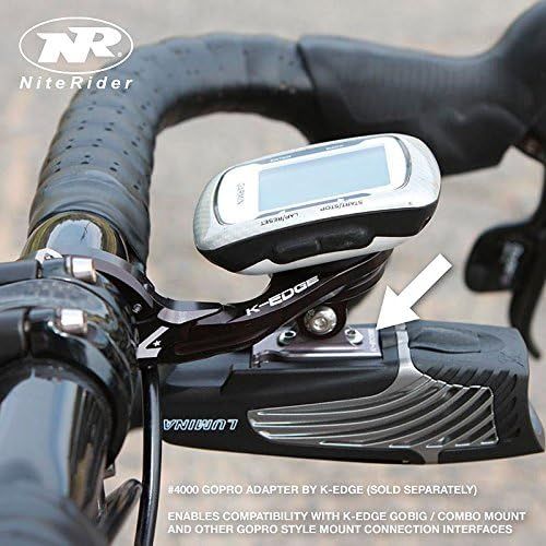  NiteRider Lumina 1100 OLED Boost USB Rechargeable MTB Road Commuter LED Bike Light with Display Screen Powerful Lumens Water Resistant Bicycle Headlight, LED Front Light Easy to In