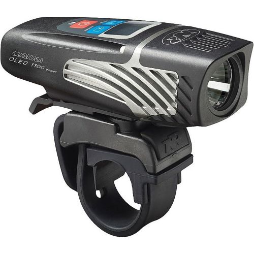  NiteRider Lumina 1100 OLED Boost USB Rechargeable MTB Road Commuter LED Bike Light with Display Screen Powerful Lumens Water Resistant Bicycle Headlight, LED Front Light Easy to In