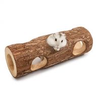 Niteangel Natural Wooden Hamster Mouse Tunnel Tube Toy Forest Hollow Tree Trunk
