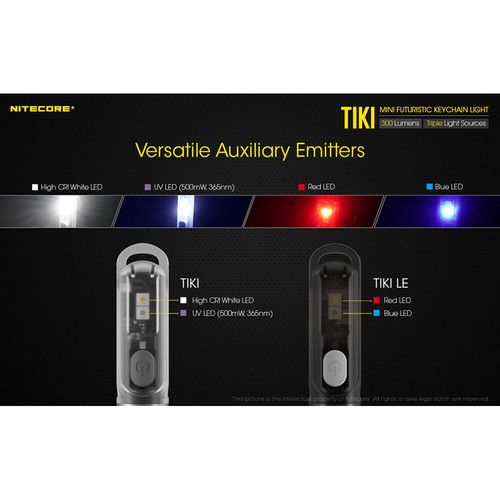  Nitecore TIKI USB Rechargeable LED Key Chain Flashlight