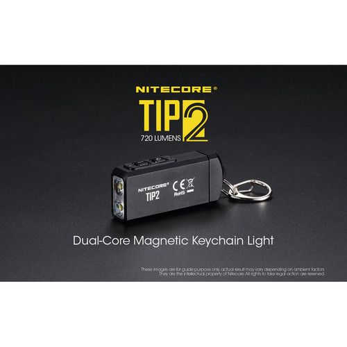  Nitecore TIP2 USB Rechargeable Keychain Flashlight