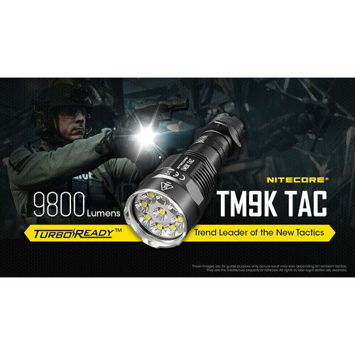  Nitecore TM9K TAC Rechargeable LED Flashlight