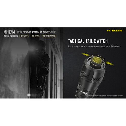  Nitecore MH12S Rechargeable LED Flashlight