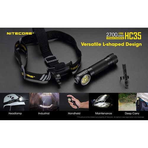  Nitecore HC35 USB Rechargeable LED Headlamp