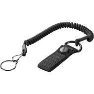 Nitecore NTL20 Coiled Tactical Flashlight Lanyard with Belt Strap (Black)