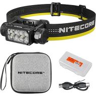Nitecore HC65 UHE 2000 Lumen Heavy Duty Metal Headlamp, USB-C Rechargeable with White, Red, and Reading Lights for Camping, Hiking, Hunting, and Industrial Works with LumenTac Organizer