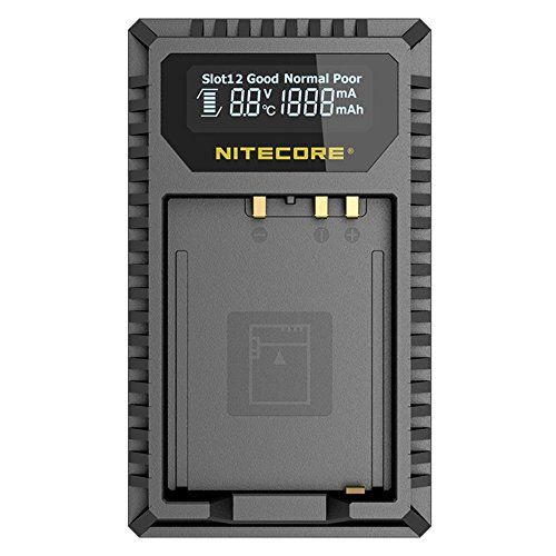  NITECORE FX1 Digital USB Camera Battery Charger Compatible with Fujifilm NP-W126 and NP-W126S Batteries