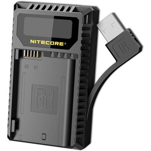  NITECORE UNK2 Dual Port USB Digital Camera Battery Charger for Nikon Batteries EN-EL15 with LumenTac Adapter