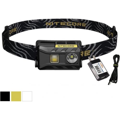  Nitecore NU25 360 Lumen Triple Output - White, Red, High CRI - 0.99 Ounce Lightweight USB Rechargeable Headlamp with LumenTac Adapter