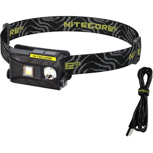  Nitecore NU25 360 Lumen Triple Output - White, Red, High CRI - 0.99 Ounce Lightweight USB Rechargeable Headlamp with LumenTac Adapter