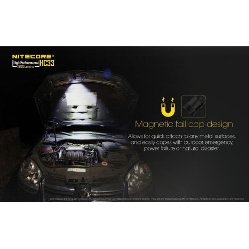  Nitecore HC33 Cree XHP35 High Intensity Headlamp - 1800 Lumen w 2x NL1835HP and UI1 portable charger