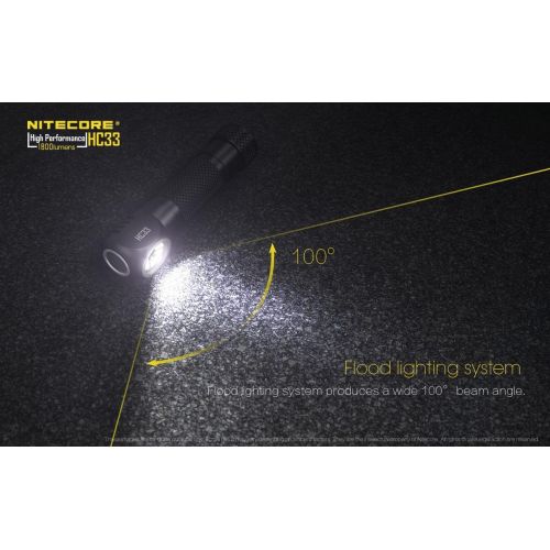  Nitecore HC33 Cree XHP35 High Intensity Headlamp - 1800 Lumen w 2x NL1835HP and UI1 portable charger