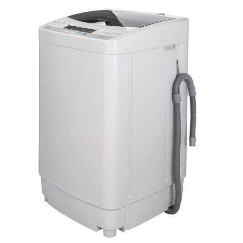 Nitipezzo See-Through Lid Compact And Lightweight Easily Wash Huge Clothes And Dry Thoroughly Full Automatic Washing Machine 1.6 Cu Ft