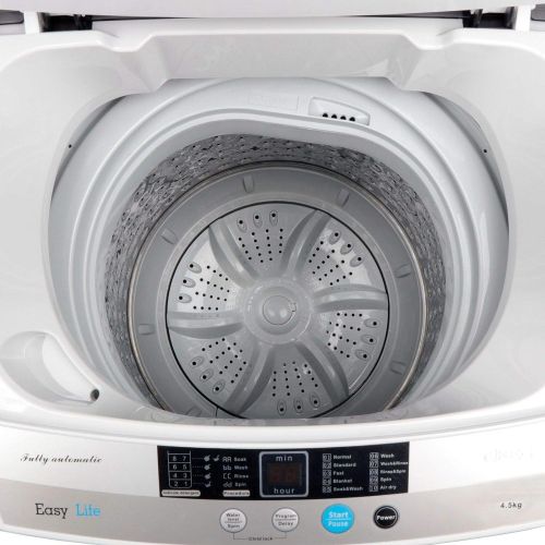  Nitipezzo See-Through Lid Compact And Lightweight Easily Wash Huge Clothes And Dry Thoroughly Full Automatic Washing Machine 1.6 Cu Ft