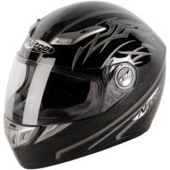 Nitro Aikido Full Face Helmet (BlackGunmetalWhite, Large)