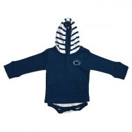 Two Feet Ahead Penn State Nittany Lions Newborn Infant Striped Hooded Creeper Sweatshirt Jacket