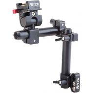 Nitze EVF Mount for PortKeys LEYE/LEYE II/LEYE III Viewfinder, Monitor Support with Swivel and Tilt Quick Release NATO Monitor Mount and 15mm Rods - EVF-K02