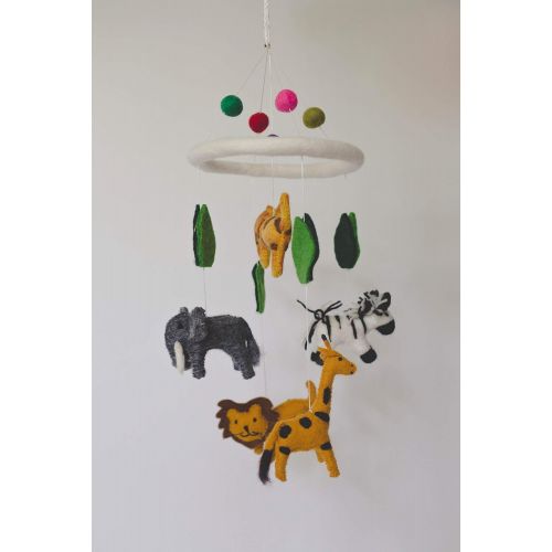  Nivas Jungle Wild Animals Baby Crib Mobile, Nursery Room Decor, Crib/Toddler Toys