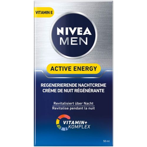  [아마존 핫딜]  [아마존핫딜]Nivea Men NIVEA MEN Active Energy Regenerierende Nachtcreme im 1er Pack (1 x 50 ml), regenerierende Nachtcreme fuer Manner, Feuchtigkeitscreme pflegt ueber Nacht