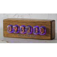 NixieDream Nixie Clock with 6 IN-12 Nixie Tubes [Ash Wood] Easy Replaceable Tubes Premium Gift Box