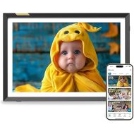 Nixplay AI-Enhanced Digital Picture Frame, 10.1” Stunning HD Touch Screen Display (1280 x 800), Auto-Rotation Feature, Securely Share Photos/Videos via Email or Mobile/Desktop Apps (Black/White Matte)