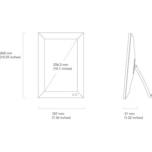  [아마존 핫딜] Nixplay Smart Digital Photo Frame 10.1 Inch - Share Moments Instantly via E-Mail or App