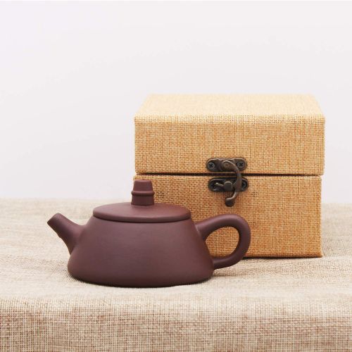  No!no! China Yixing Purple Clay Teapot - Boccaro Teapot - Gift Packaging (150ml, Purple)