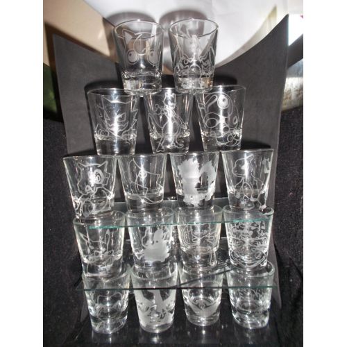  CustomShot Pick-a-poke! Any pokemon etched shot glass (One shot glass)