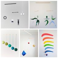 Jacobstoyshop Set of 5 x montessori mobile - Munari, Gobbi, Dancers, Octahedron, Rainbow. Montessori mobile. Baby mobile. Hanging mobile. Crib toy.