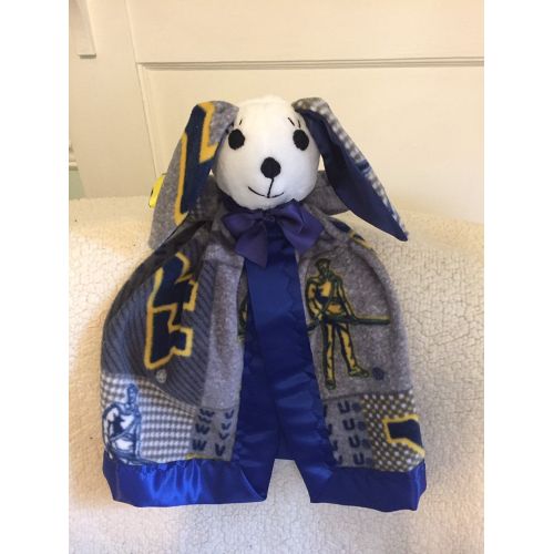  Snugglebuddies WVU Baby Bunny Lovey Blanket and BFF forever!