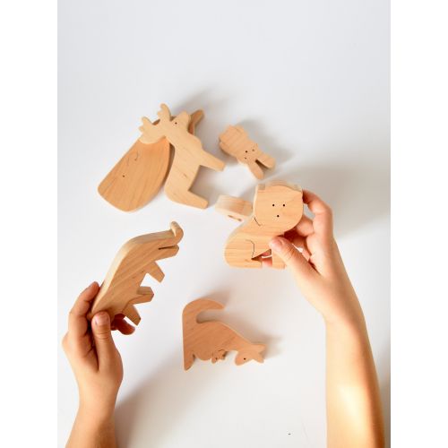  Mielasiela Wooden toys, Waldorf toys, Montessori toys, Toddler toys, Natural toys, Eco friendly toys, Educational toys, Stacking Toy, Wooden animals 12