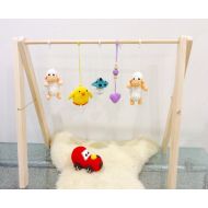 TheCrochetMagicShop Down on the Farm Baby Activity Centre Toy, Crochet Baby Pram Toy, Baby Activity Centre Toys, Baby Gym Toys, Baby Pram Stroller Toy