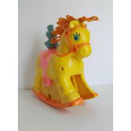 /SaturdayMorningM Mattel Rock A Bye Musical Pony Horse Crib Toy 1980s Cute Nursery Bunny Horse