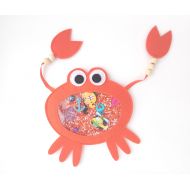 /ShoppFairytaleToys Sensory toy Spy bag Soft toy Toy for fine motor skills Organic baby toy Crab Christmas gift