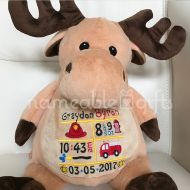 /NameableGifts Personalized Stuffed Animal, Personalized Moose, Personalized Baby Gifts, Moose Gifts, Birth Announcement Gifts, Moose Stuffie, Moose