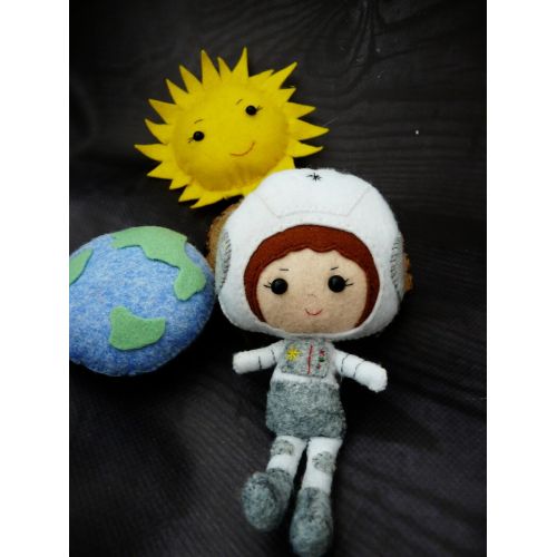  NoBrand Space baby mobile Baby Toys Baby shower gift Cosmos nursery decor Felt Baby decor Plush toys Soft