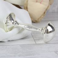 NoBrand Personalised Baby Rattle New Baby Gift Idea Baby Shower Present Peronalized Gift Unique Engraved Rattle