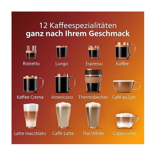  Philips Series 5400 Kaffeevollautomat - LatteGo Milchsystem, 12 Kaffeespezialitaten, Intuitives Display, 4 Benutzerprofile, Schwarz (EP5441/50)