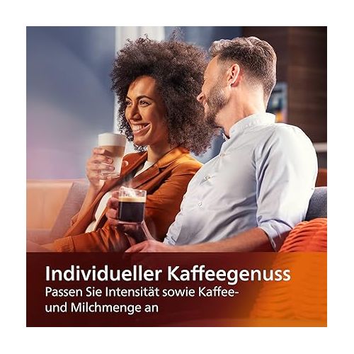  Philips Series 5400 Kaffeevollautomat - LatteGo Milchsystem, 12 Kaffeespezialitaten, Intuitives Display, 4 Benutzerprofile, Schwarz (EP5441/50)