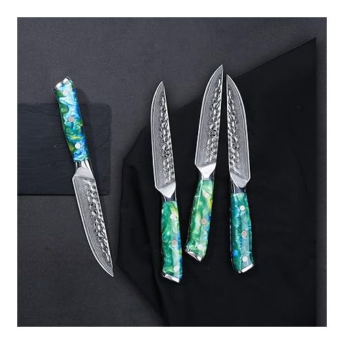  WILDMOK 4 Piece Steak Knife Set, 5