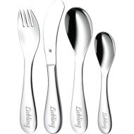 WMF Knuddel Children's Cutlery with Name Engraving - Personalised Beteck for Children with Engraving - Personalised Gift Ideas for Christening for Girls and Boys Cutlery Personalised - 4 Pieces