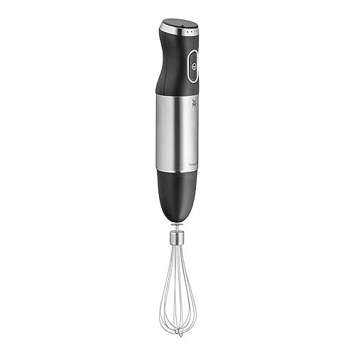  WMF Kult X Hand Blender Set 5 Pieces Puree Whisk Masher Chopper 600 Watt Magic Wand with 700 ml Mixing Container Matte Stainless Steel