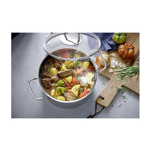  WMF Profi Select Cooking Pot with Glass Lid Diameter 16 cm 2.0 Litre Cromargan 18/10