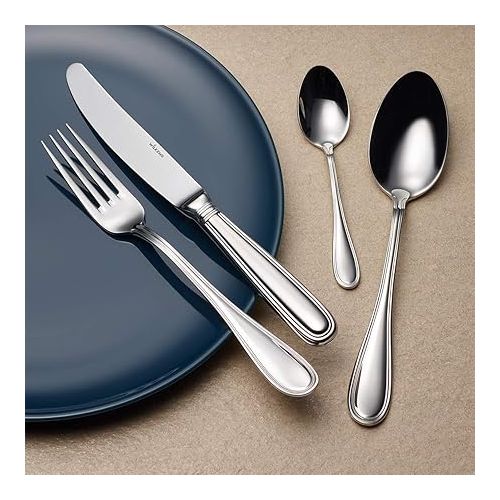  Wilkens & Sohne - Dinner Cutlery Set Swedish Thread - 40 Pieces, Stainless Steel, Dishwasher Safe